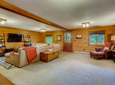 Lower Family Room with Walk Out