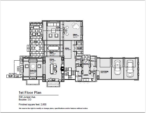 530 Juniper Avenue - 1st floor plan