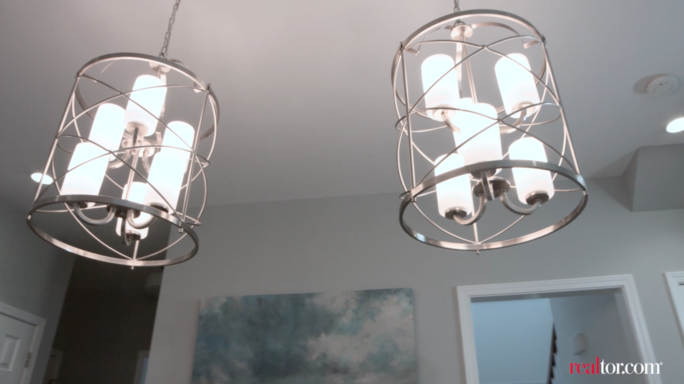 These unique chandeliers gave the room the "wow" factor that the Lightners craved. 